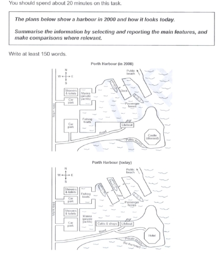 Image for topic: The plans show a harbour in 2000 and how its looks today