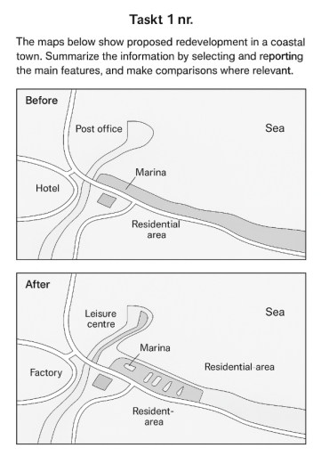 Image for topic: The maps below show proposed redevelopment in a coastal town.