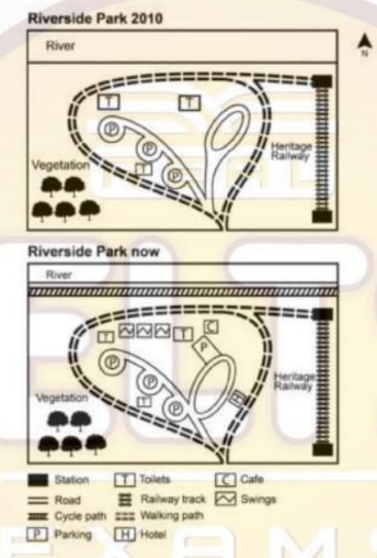 Image for topic: the maos show the riverside park in 2010 and now
