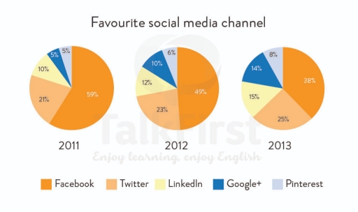 The Pie Charts Below Show The Age Groups Of The Users On Different ...