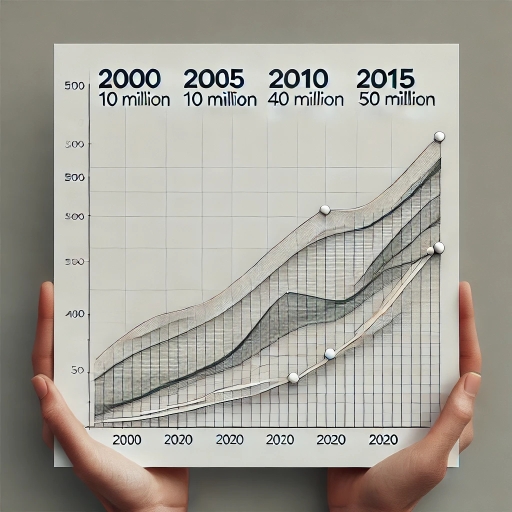 Image for topic: The line graph below shows the number of international tourists visiting three different countries from 2000 to 2020.