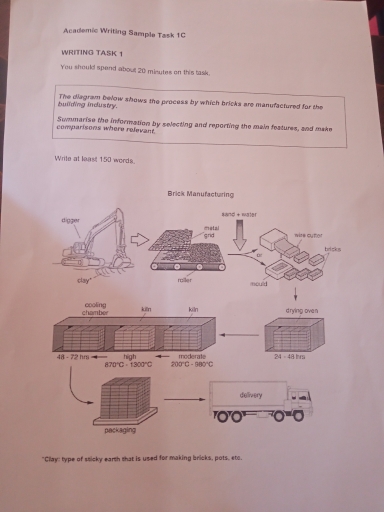 Image for topic: The diagram below shows the process by which vrucks are manufactured for the building industry. Summarise the information by selecting and reporting the main features, and make comparisons where relevant.