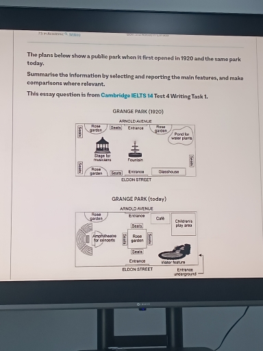 Image for topic: The plans below show a public park when it first opened in 1920 and the same parktoday