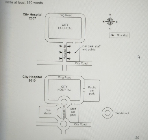 Band 4: The two maps clearly illustrate the main changes that have ...