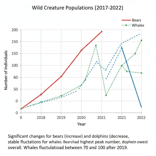 Band 6: Trends in the populations of three wildnanimals (bear, dolphins ...