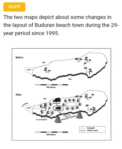 Band 5: The two maps illustrate the changes that took place in the ...