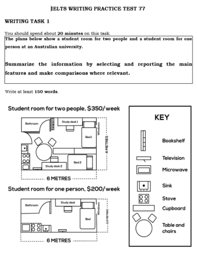 Image for topic: student room for two people vs. student room for one person