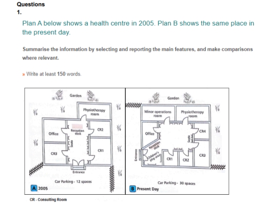 Image for topic: plan A below shows a health centre in 2005, plan B shows the same place in the present day.